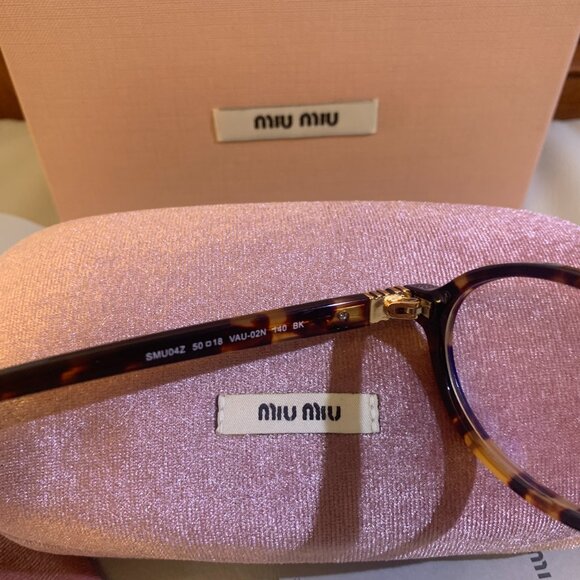 Miu Miu Tortoiseshell Oval Eyeglasses | New